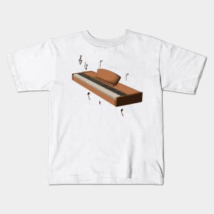 Aesthetic piano Kids T-Shirt